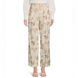 Alex Marie Jacinda Floral Print Wide Leg Stretch Linen Pant